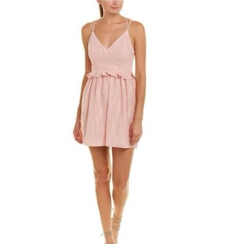 BCBGeneration Pink Spaghetti Strap Mini Dress Size 12